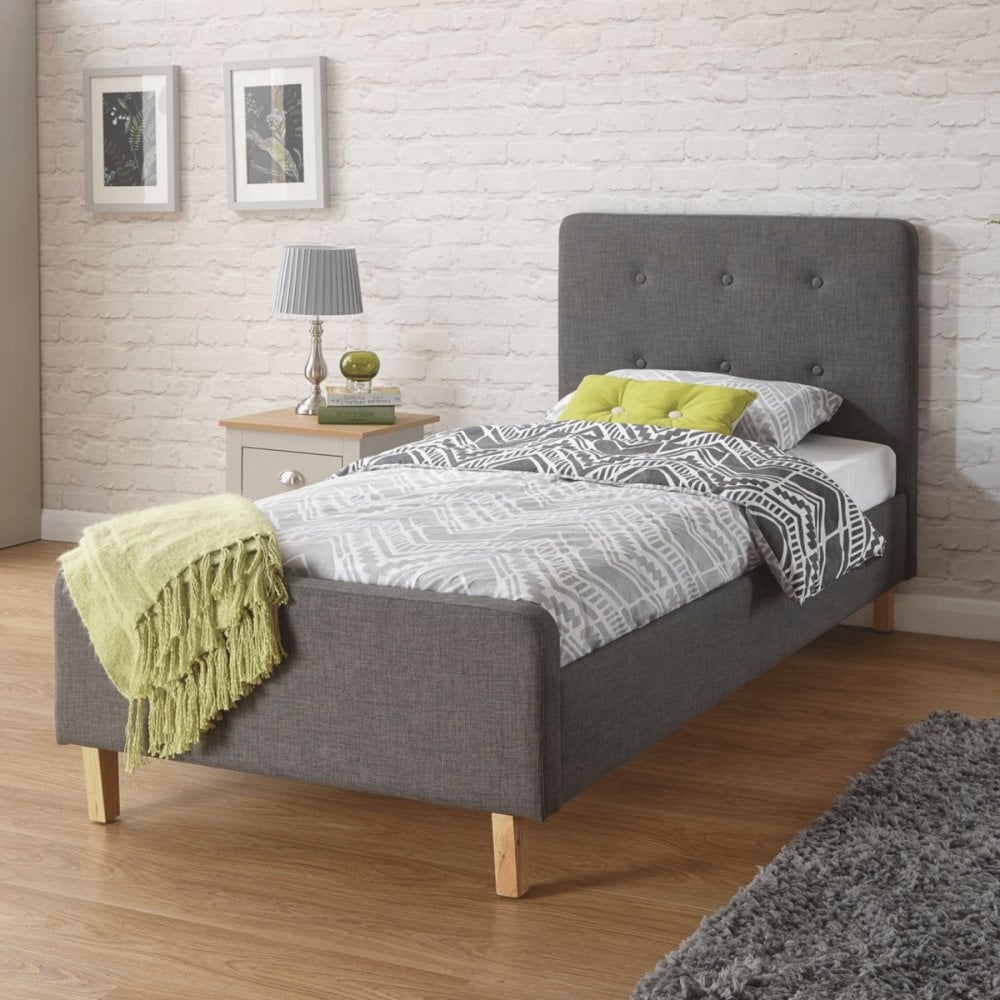 Ashbourne Fabric Bed Frame with Buttoned Headboard
